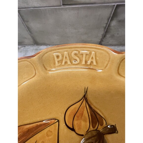 Vintage 1964 Los Angeles Potteries #300 Spaghetti Bowl 14” Pasta Noodle Salad - Picture 3 of 9